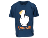 Finger Scoop Blue Tee