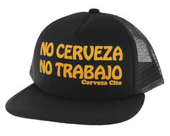 No Cerveza Puff Print Hat