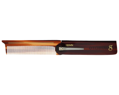Deluxe Amber Folding Comb