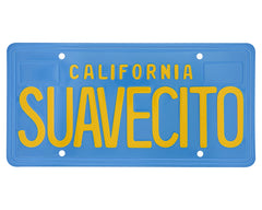 Vintage Blue License Plate