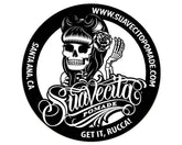 Suavecita Black and White Tin Sign