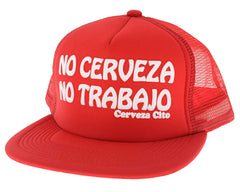 No Cerveza Puff Print Hat