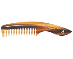 Deluxe Handle Beard Comb - Amber