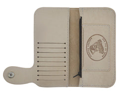 Patterned Chain Wallet - Natural