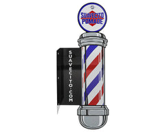 Barber Pole Metal Sign