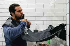 Beard Grooming Cape - White