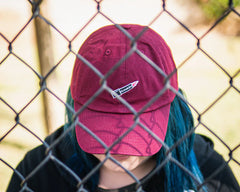 Lipstick Dad Hat - Burgundy